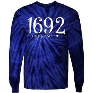 Salem Witch 1692 They Missed One Halloween Gift Massachusetts Witch Trials Tie-Dye Long Sleeve Shirt