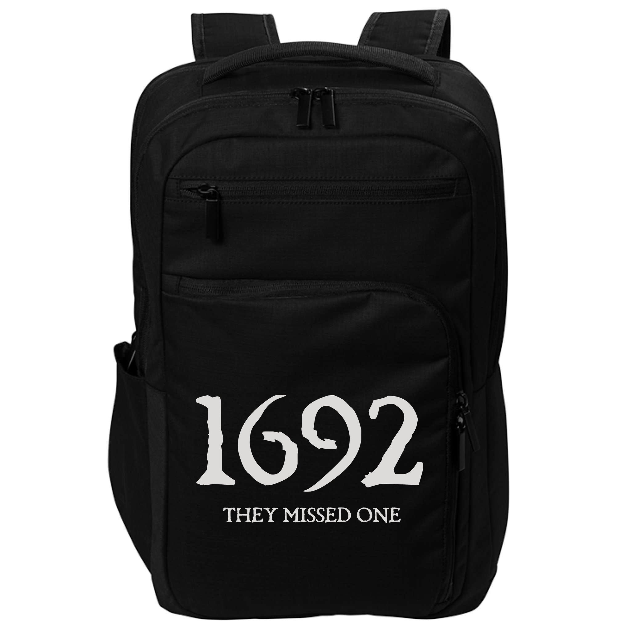 Salem Witch 1692 They Missed One Halloween Massachusetts Witch Trials Season Impact Tech Backpack