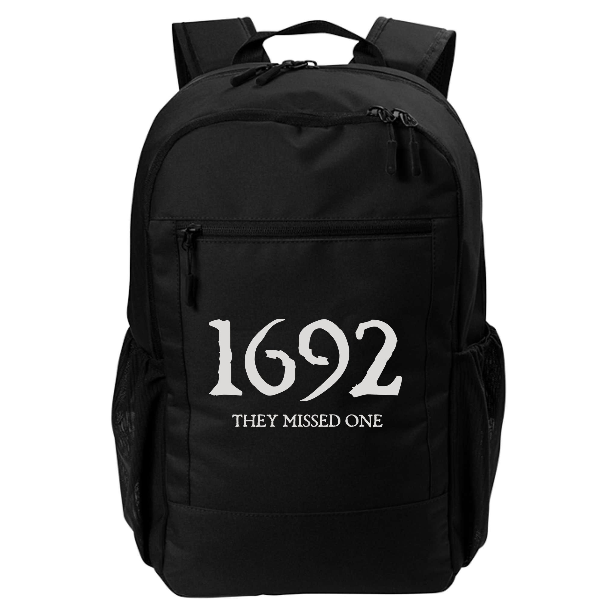 Salem Witch 1692 They Missed One Halloween Massachusetts Witch Trials Season Backpack