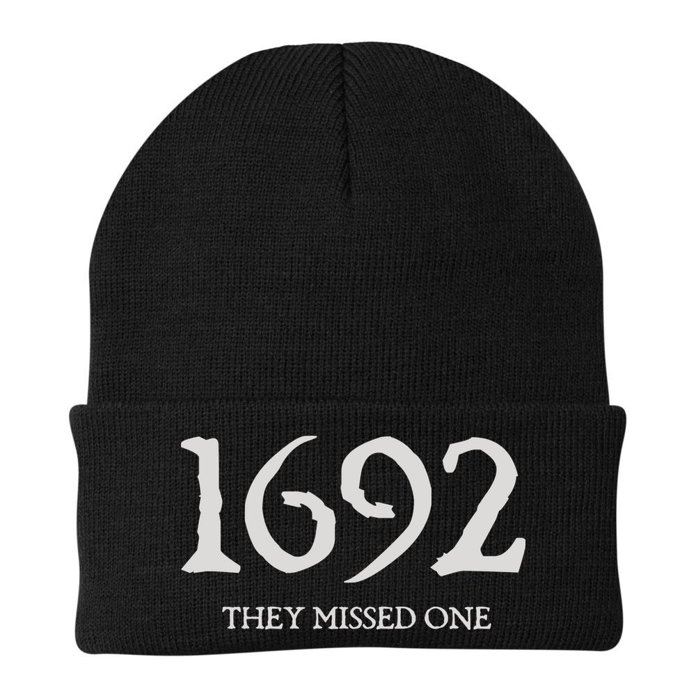 Salem Witch 1692 They Missed One Halloween Massachusetts Witch Trials Season Beanie