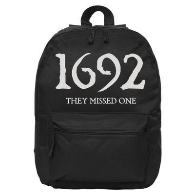 Salem Witch 1692 They Missed One Halloween Massachusetts Witch Trials Season 16 in Basic Backpack