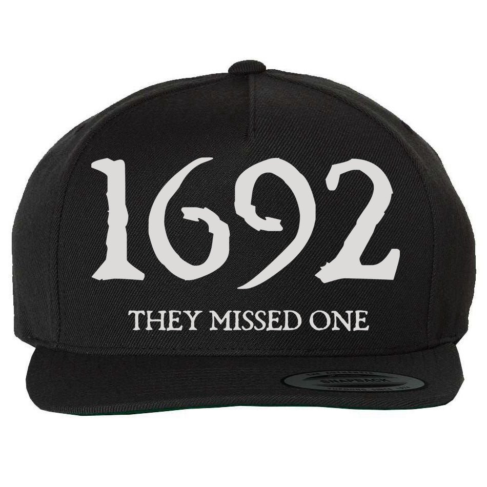 Salem Witch 1692 They Missed One Halloween Massachusetts Witch Trials Season Wool Snapback Cap