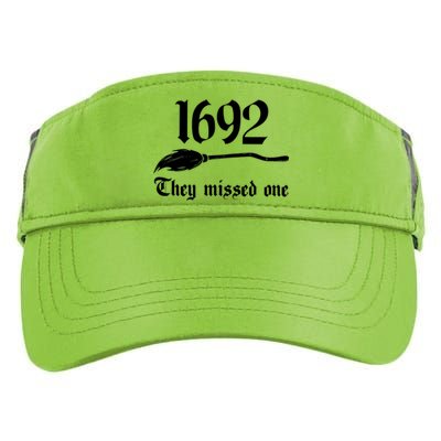 Salem Witch 1692 They Missed One Halloween Massachusetts Witch Trials Season Adult Drive Performance Visor