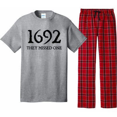 Salem Witch 1692 They Missed One Halloween Massachusetts Witch Trials Season Pajama Set