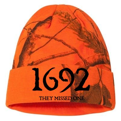 Salem Witch 1692 They Missed One Halloween Massachusetts Witch Trials Season Kati Licensed 12" Camo Beanie