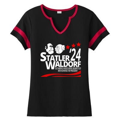 Statler Waldorf 2024 Funny President Ladies Halftime Notch Neck Tee