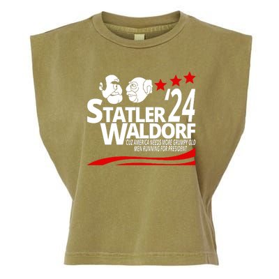 Statler Waldorf 2024 Funny President Garment-Dyed Women's Muscle Tee