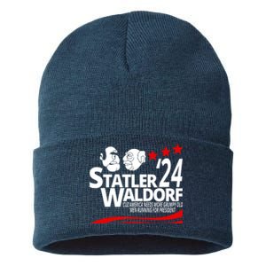 Statler Waldorf 2024 Funny President Sustainable Knit Beanie