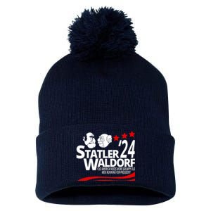 Statler Waldorf 2024 Funny President Pom Pom 12in Knit Beanie