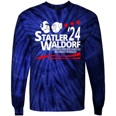 Statler Waldorf 2024 Funny President Tie-Dye Long Sleeve Shirt