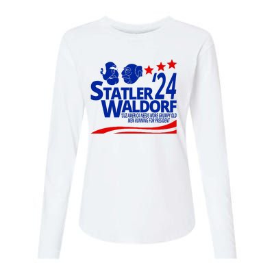 Statler Waldorf 2024 Funny President Womens Cotton Relaxed Long Sleeve T-Shirt