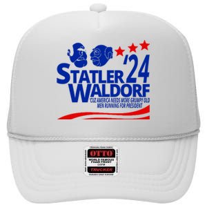 Statler Waldorf 2024 Funny President High Crown Mesh Back Trucker Hat