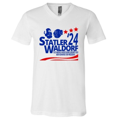 Statler Waldorf 2024 Funny President V-Neck T-Shirt