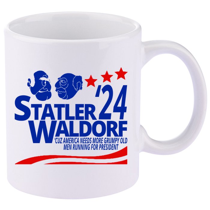 Statler Waldorf 2024 Funny President 11oz C Handle Ceramic Mug