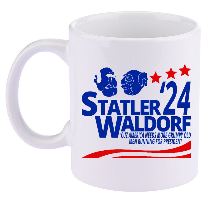 Statler Waldorf 2024 Funny President 11oz C Handle Ceramic Mug