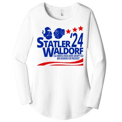 Statler Waldorf 2024 Funny President Women's Perfect Tri Tunic Long Sleeve Shirt