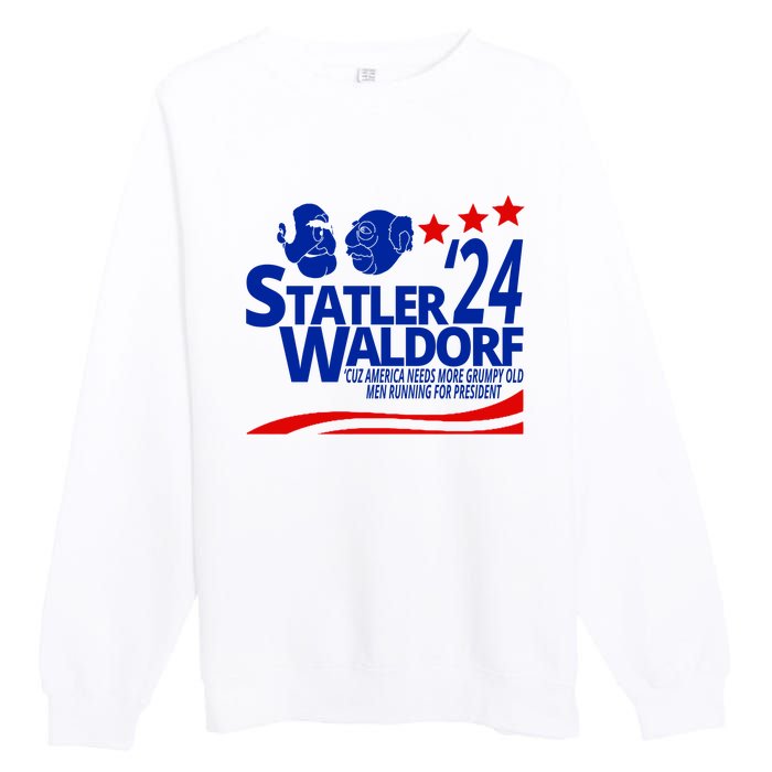 Statler Waldorf 2024 Funny President Premium Crewneck Sweatshirt