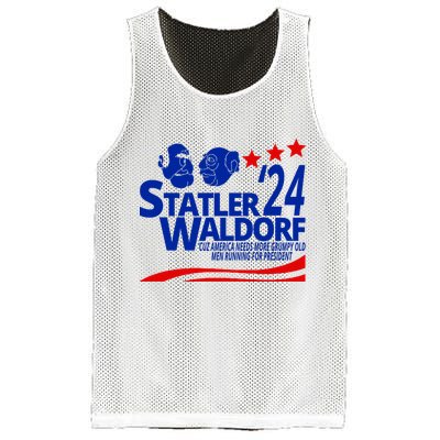 Statler Waldorf 2024 Funny President Mesh Reversible Basketball Jersey Tank