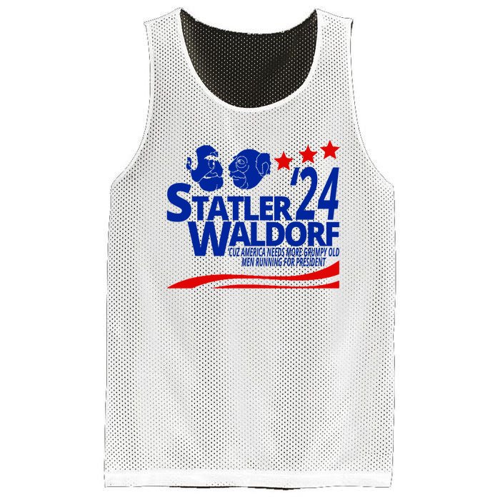 Statler Waldorf 2024 Funny President Mesh Reversible Basketball Jersey Tank