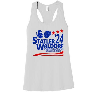 Statler Waldorf 2024 Funny President Women's Racerback Tank