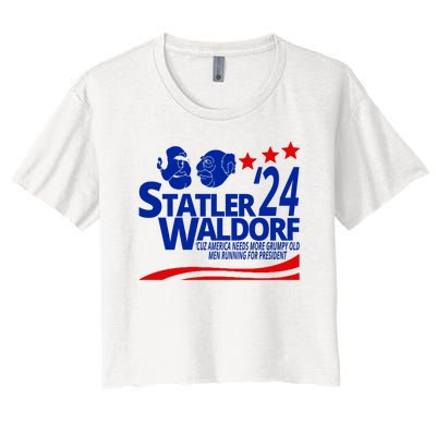 Statler Waldorf 2024 Funny President Women's Crop Top Tee