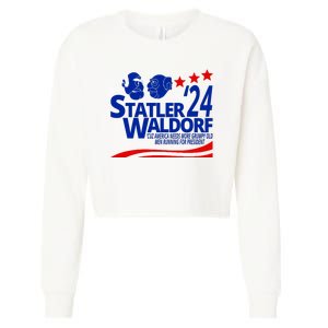 Statler Waldorf 2024 Funny President Cropped Pullover Crew