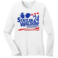 Statler Waldorf 2024 Funny President Ladies Long Sleeve Shirt