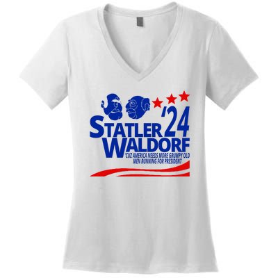 Statler Waldorf 2024 Funny President Women's V-Neck T-Shirt