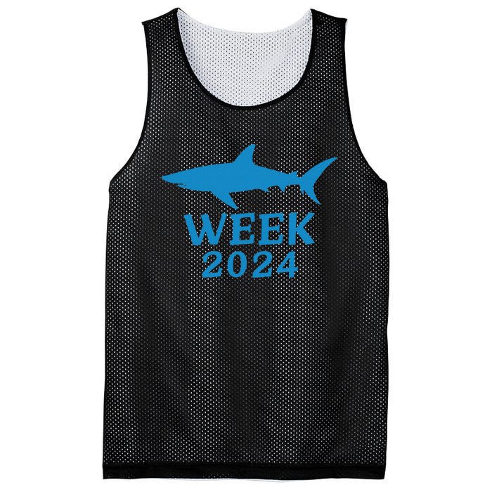 Shark Week 2024 Passion For Shark Lovers Design Mesh Reversible Basketball Jersey Tank