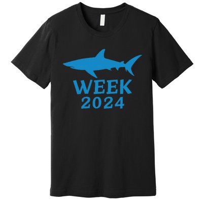 Shark Week 2024 Passion For Shark Lovers Design Premium T-Shirt