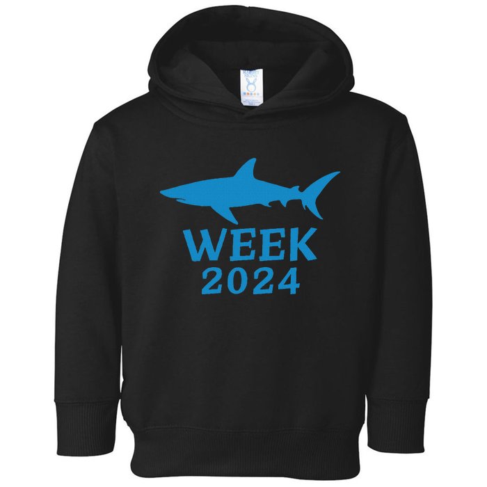 Shark Week 2024 Passion For Shark Lovers Design Toddler Hoodie