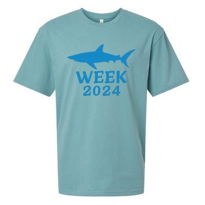 Shark Week 2024 Passion For Shark Lovers Design Sueded Cloud Jersey T-Shirt