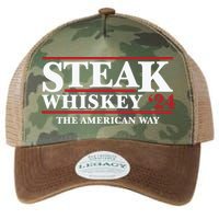 Steak Whiskey 24 The American Way Legacy Tie Dye Trucker Hat