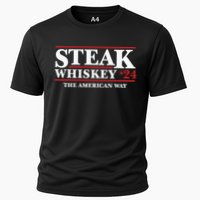 Steak Whiskey 24 The American Way Performance Shirt