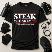 Steak Whiskey 24 The American Way Performance Shirt