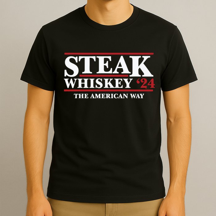Steak Whiskey 24 The American Way T-Shirt