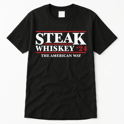 Steak Whiskey 24 The American Way Tall T-Shirt