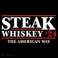 Steak Whiskey 24 The American Way Button