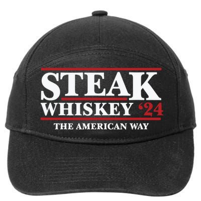 Steak Whiskey 24 The American Way 7-Panel Snapback Hat