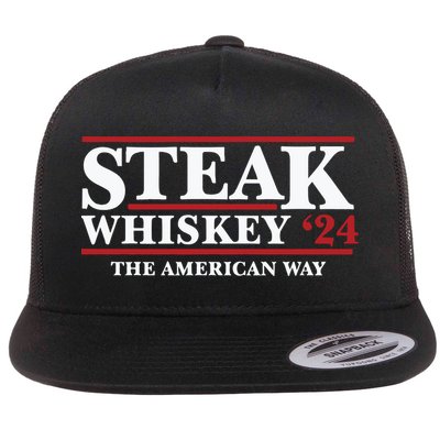 Steak Whiskey 24 The American Way Flatbill Hat