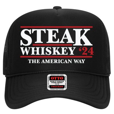 Steak Whiskey 24 The American Way Trucker Hat