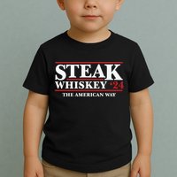 Steak Whiskey 24 The American Way Toddler T-Shirt