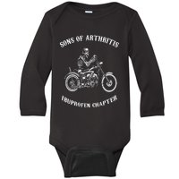 Sons with Arthritis Ibuprofen Chapter Motorcyclist Baby Long Sleeve Bodysuit