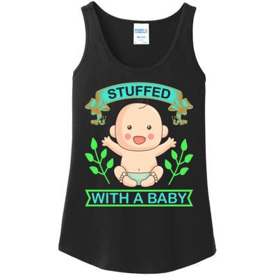 Stuffed With A Baby Ladies Essential Tank