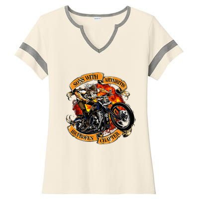 Sons With Arthritis Ibuprofen Chapter Motorcycle Ladies Halftime Notch Neck Tee