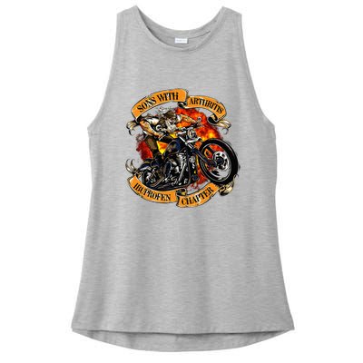 Sons With Arthritis Ibuprofen Chapter Motorcycle Ladies PosiCharge Tri-Blend Wicking Tank