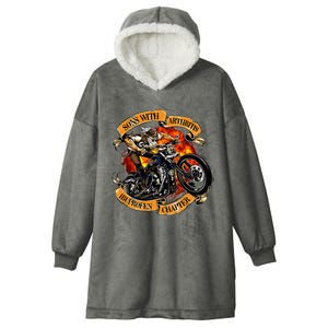 Sons With Arthritis Ibuprofen Chapter Motorcycle Hooded Wearable Blanket