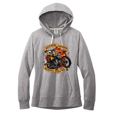 Sons With Arthritis Ibuprofen Chapter Motorcycle Women's Fleece Hoodie