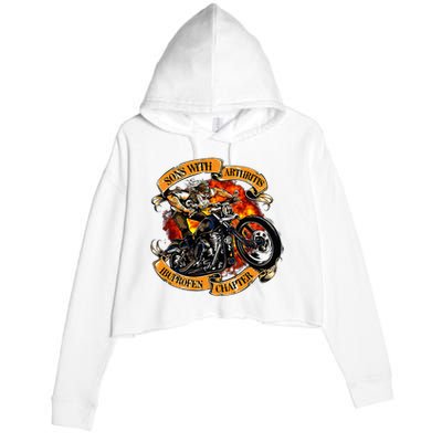 Sons With Arthritis Ibuprofen Chapter Motorcycle Crop Fleece Hoodie