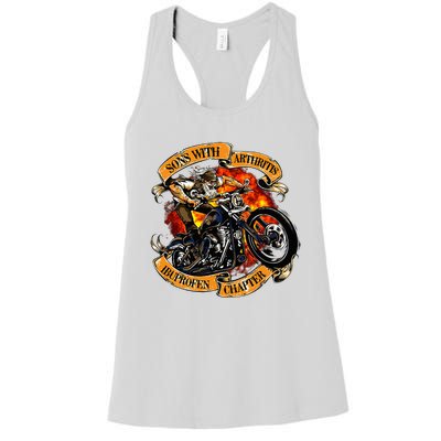 Sons With Arthritis Ibuprofen Chapter Motorcycle Women's Racerback Tank